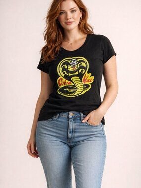 Bella + Canvas Cobra Kai Graphic T-Shirt | Made in USA | Women’s Fan Tee